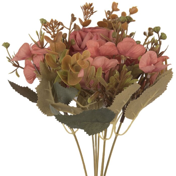 Clayre & Eef 6PL0401P Dekoration Zweig mit Blumen 12x10x29 cm