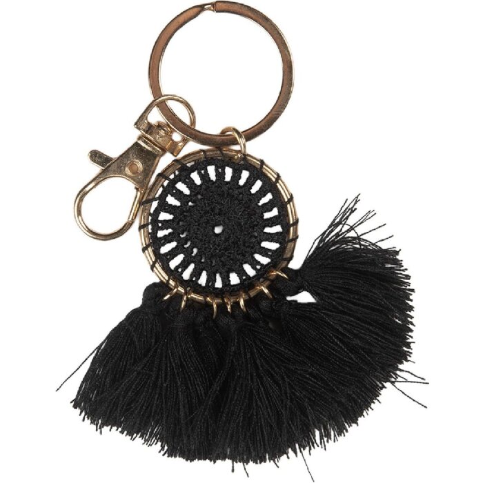 Juleeze JZKC0214Z Schlüsselanhänger Schwarz 4x1x7 cm