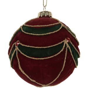 Clayre & Eef 6GL5234 Christbaumkugel Ø 8x8 cm...