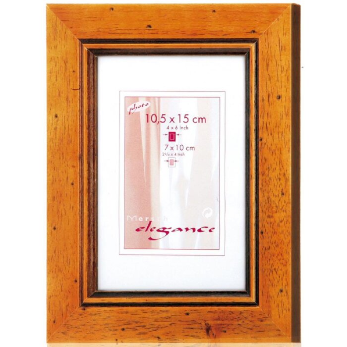 Rama foto Louisiane 20x30 cm Lemn Masiv Galben cu Sticlă