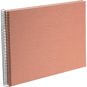 Album spiral Goldbuch Summertime 35x30 cm, cu coperți din lână în culori Apricot, Maple sau Sage Green