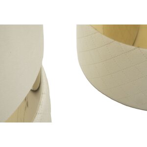 Set de 2 hocker cu spațiu de stocare Mauro Ferretti Sheffild, cremă