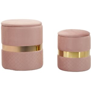 Mauro Ferretti Sitzhocker 2 teilig Set Sheffild Ø...