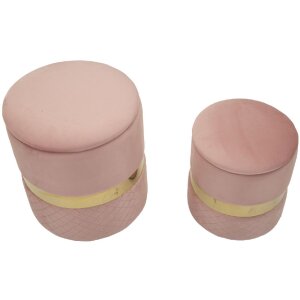 Mauro Ferretti Sitzhocker 2 teilig Set Sheffild Ø...