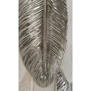 Mauro Ferretti Leafy - Lampă de perete argintiu-alb, sticlă și fier, 3xE14