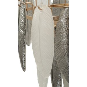 Mauro Ferretti Deckenleuchte Leafy Glas Eisen multicolor Ø 60x40-87 cm 9xE14