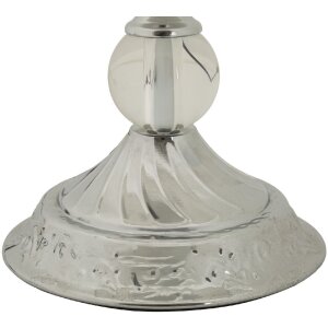 Mauro Ferretti Tischleuchte Kody Eisen Stoff silber weiß Ø 30x54 cm E27