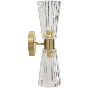 Mauro Ferretti Wandleuchte Prague Eisen Glas gold...