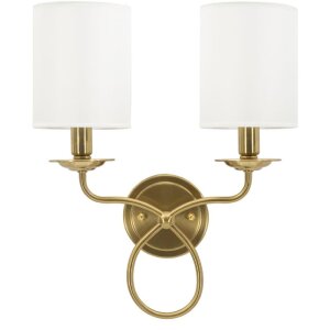 Mauro Ferretti Wandleuchte Zagreb Eisen Stoff gold...