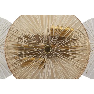 Mauro Ferretti Osaka Lampă de Perete Sticlă Fier 42x8x20 cm 2xE14