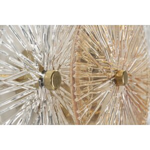 Mauro Ferretti Osaka Lampă de Perete Sticlă Fier 42x8x20 cm 2xE14