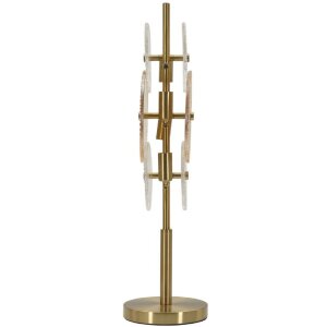 Mauro Ferretti Tischleuchte Osaka Glas Eisen 20x18x66 cm...