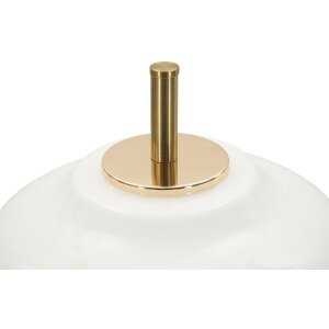 Mauro Ferretti Tischleuchte Vintage Glas Eisen Ø22x46 cm E14 ohne Leuchtmittel