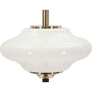 Mauro Ferretti Tischleuchte Vintage Glas Eisen Ø22x46 cm E14 ohne Leuchtmittel