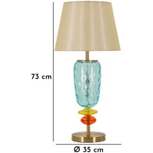 Mauro Ferretti Tischleuchte Colorful Ø 35x73 cm E27 ohne Leuchtmittel