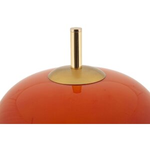 Mauro Ferretti Tischleuchte Oldy Glas Eisen Ø30x16x53 cm E27 ohne Leuchtmittel