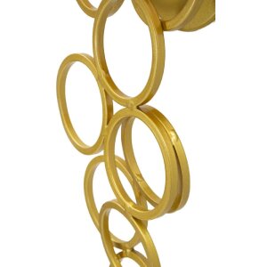 Mauro Ferretti Wandleuchte Rich gold schwarz 30x20x50 cm E27 ohne Leuchtmittel