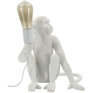Mauro Ferretti Tischleuchte Affe sitzend weiß...
