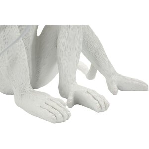 Lampă de masă Mauro Ferretti Maimuță Așezată Alb 33x33x32 cm E27