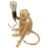 Mauro Ferretti Tischleuchte Affe sitzend gold 33x33x32 cm E27 ohne Leuchtmittel