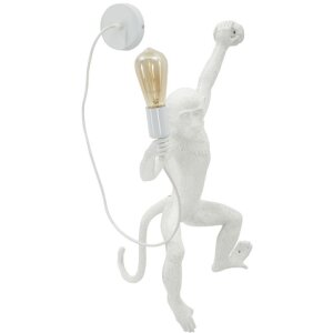 Mauro Ferretti Wandleuchte Affe weiß 32x32x64 cm...