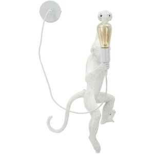 Mauro Ferretti Wandleuchte Affe weiß 32x32x64 cm...