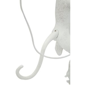 Mauro Ferretti Wandleuchte Affe weiß 32x32x64 cm E27 ohne Leuchtmittel