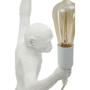 Mauro Ferretti Wandleuchte Affe weiß 32x32x64 cm E27 ohne Leuchtmittel