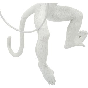 Mauro Ferretti Wandleuchte Affe weiß 32x32x64 cm E27 ohne Leuchtmittel