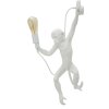 Mauro Ferretti Wandleuchte Affe weiß 32x32x64 cm E27 ohne Leuchtmittel