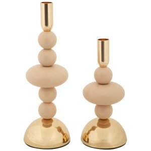 Mauro Ferretti Kerzenhalter Galaxy rosa – 2er-Set...