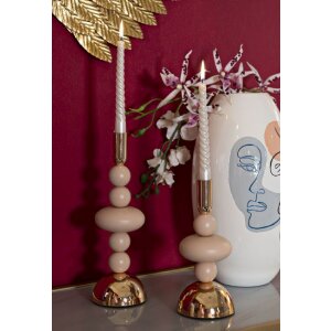 Mauro Ferretti Kerzenhalter Galaxy rosa – 2er-Set Ø 10x22 cm und Ø 10x30 cm