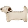 Clayre & Eef 66287 Filz-Schale Hund 20x13x3 cm Weiß & Braun