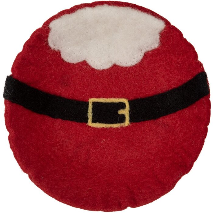 Clayre & Eef 66291 Filz-Schale Weihnachtsmann 18x4 cm