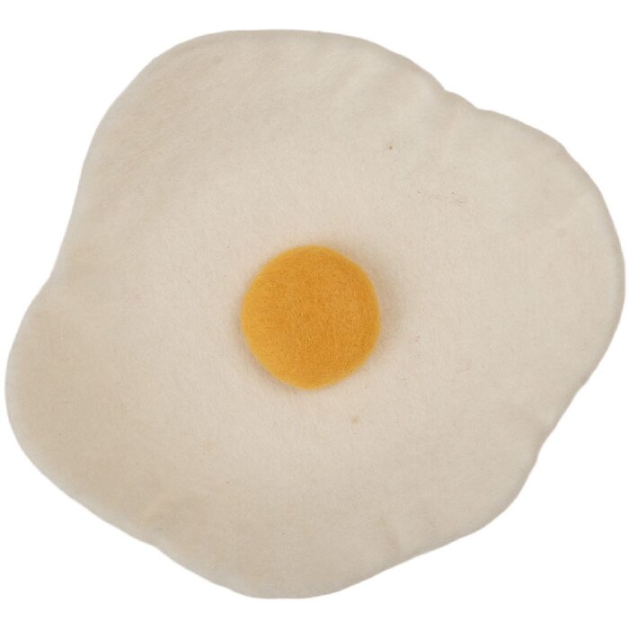 Clayre & Eef 66292 Filz-Schale Spiegelei Ø 18x3 cm