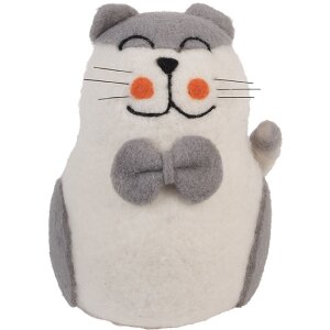 Clayre & Eef 66294 Filzkatze 14x14x20 cm