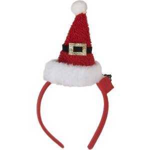 Clayre & Eef 66352 Haarband mit Weihnachtsmütze...