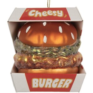 Clayre & Eef 6GL5247 Weihnachtsanhänger Rot und...