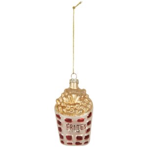 Clayre & Eef 6GL5260 Weihnachtsanhänger 6x3x10...