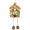 Clayre & Eef 6GL5265 Ornament de Crăciun 7x4x10/17 cm Maro & Verde