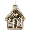 Clayre & Eef 6GL5268 Weihnachtsanhänger 7x7x9 cm Gold