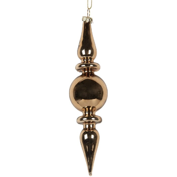 Clayre & Eef 6GL5271 Ornament Crăciun Auriu 5x19 cm