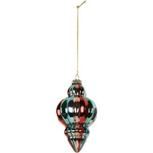 Clayre & Eef 6GL5301 Christbaumkugel Ø 7x12 cm...