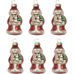 Clayre & Eef 6GL5322 Weihnachtsanhänger Set 6...