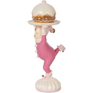 Clayre & Eef 6PR5618 Dekoration Elfe 12x8x21 cm Rosa Beige