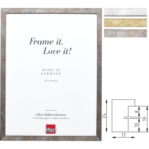 Ramă Foto Masivă Profil 42 – Lemn, Aur Antic, Argintiu, Antracit 7x10-70x100