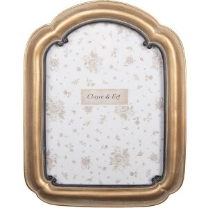 Clayre & Eef 2F1278 Fotorahmen 16x21 cm Goldfarben...