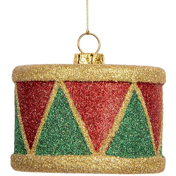 Clayre & Eef 66088 Ornament Trompetă Roșie Ø 7x5 cm