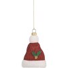 Clayre & Eef 66089 Dekoration Anhänger Weihnachtsmütze 7x4x10 cm Rot