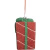 Clayre & Eef 66095 Dekoration Anhänger Geschenkbox 8x8x11 cm Rot und Grün